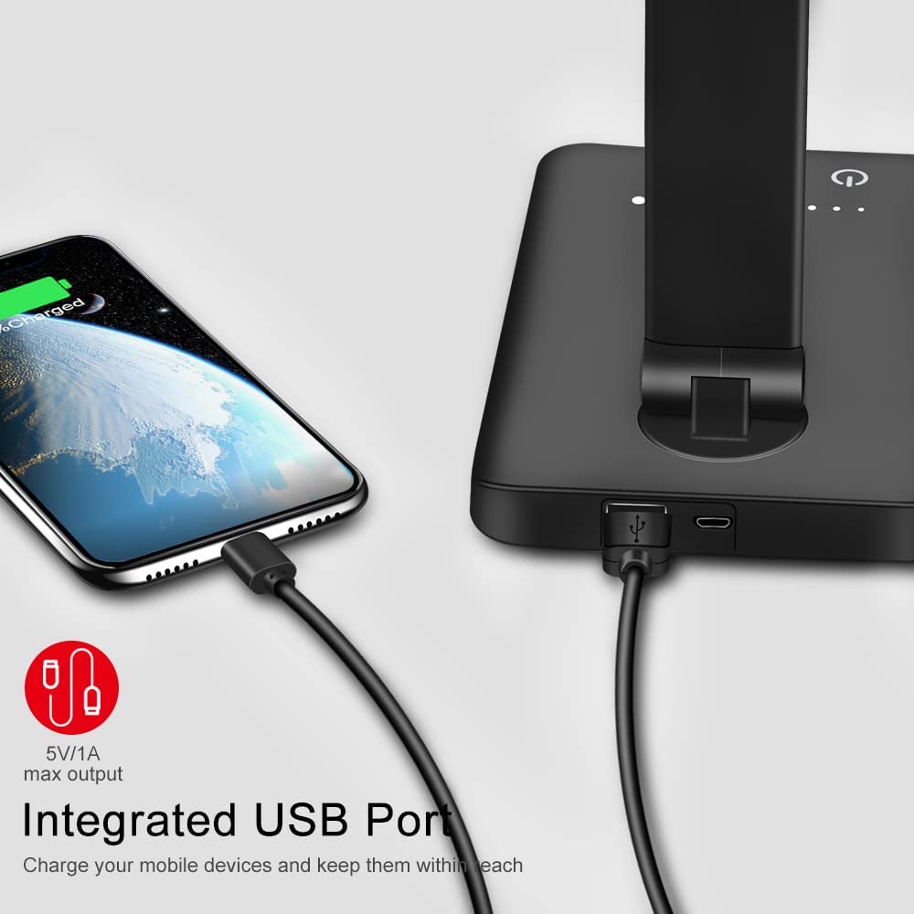 LED Desk Lamp w/ 10W Fast Wireless Charger