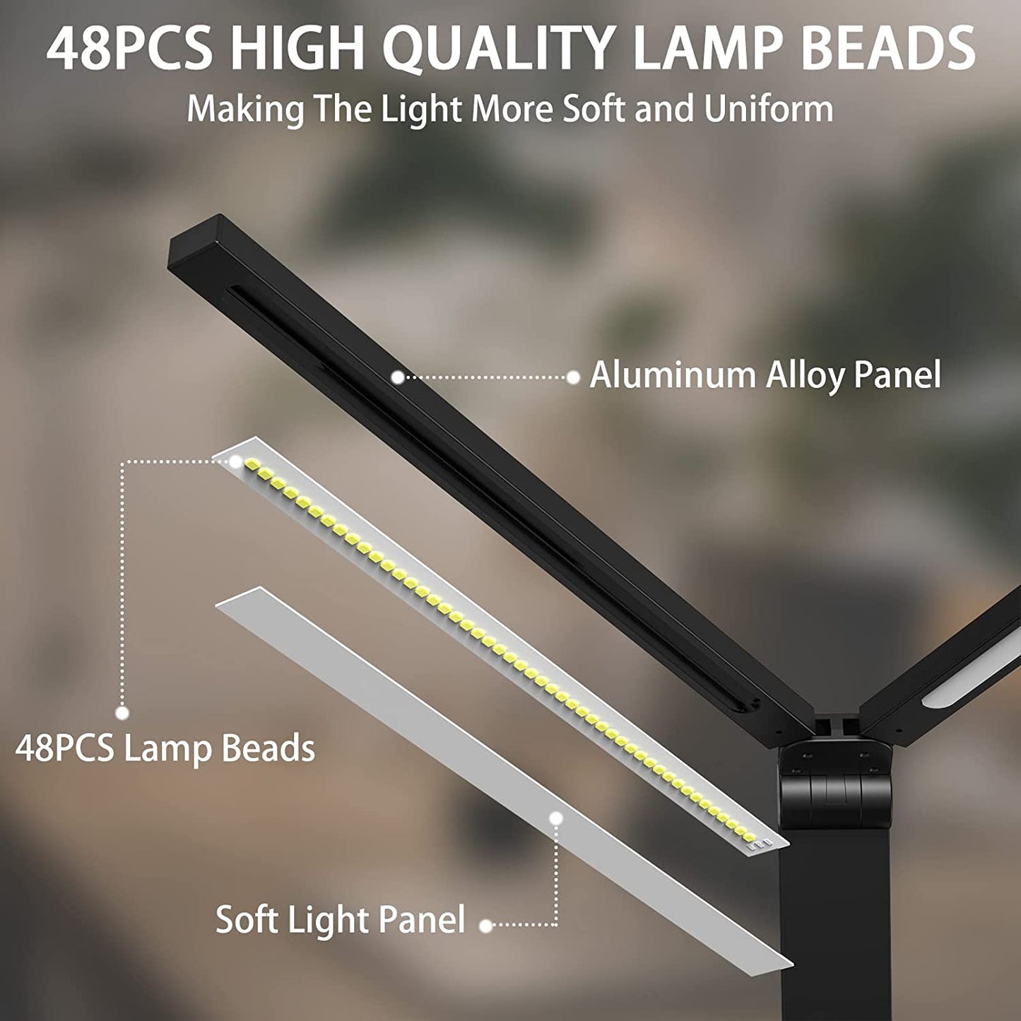 Double Headed LED Desk Torch Light