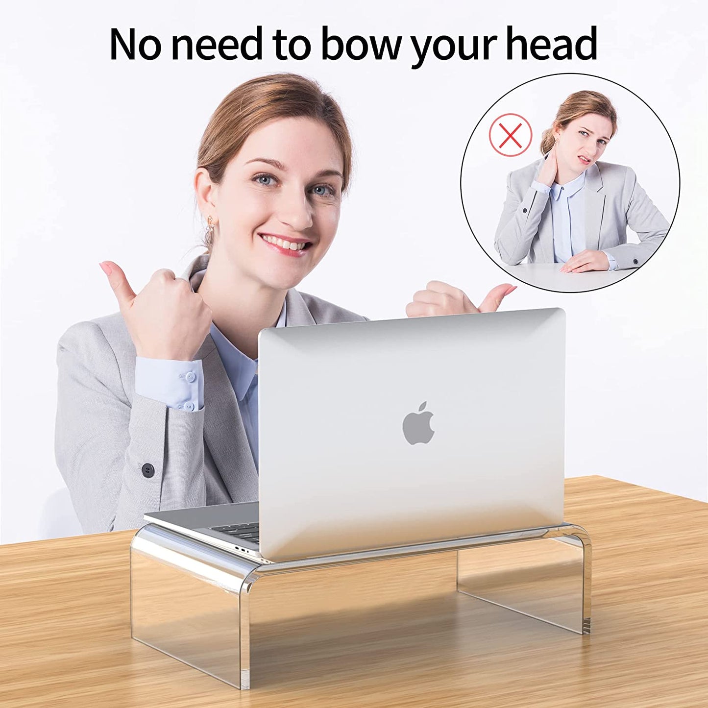 Acrylic Monitor Computer Stand Riser