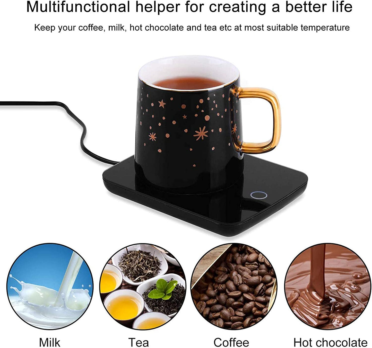 Cup and Candle Warmer w/ Automatic Shut-off