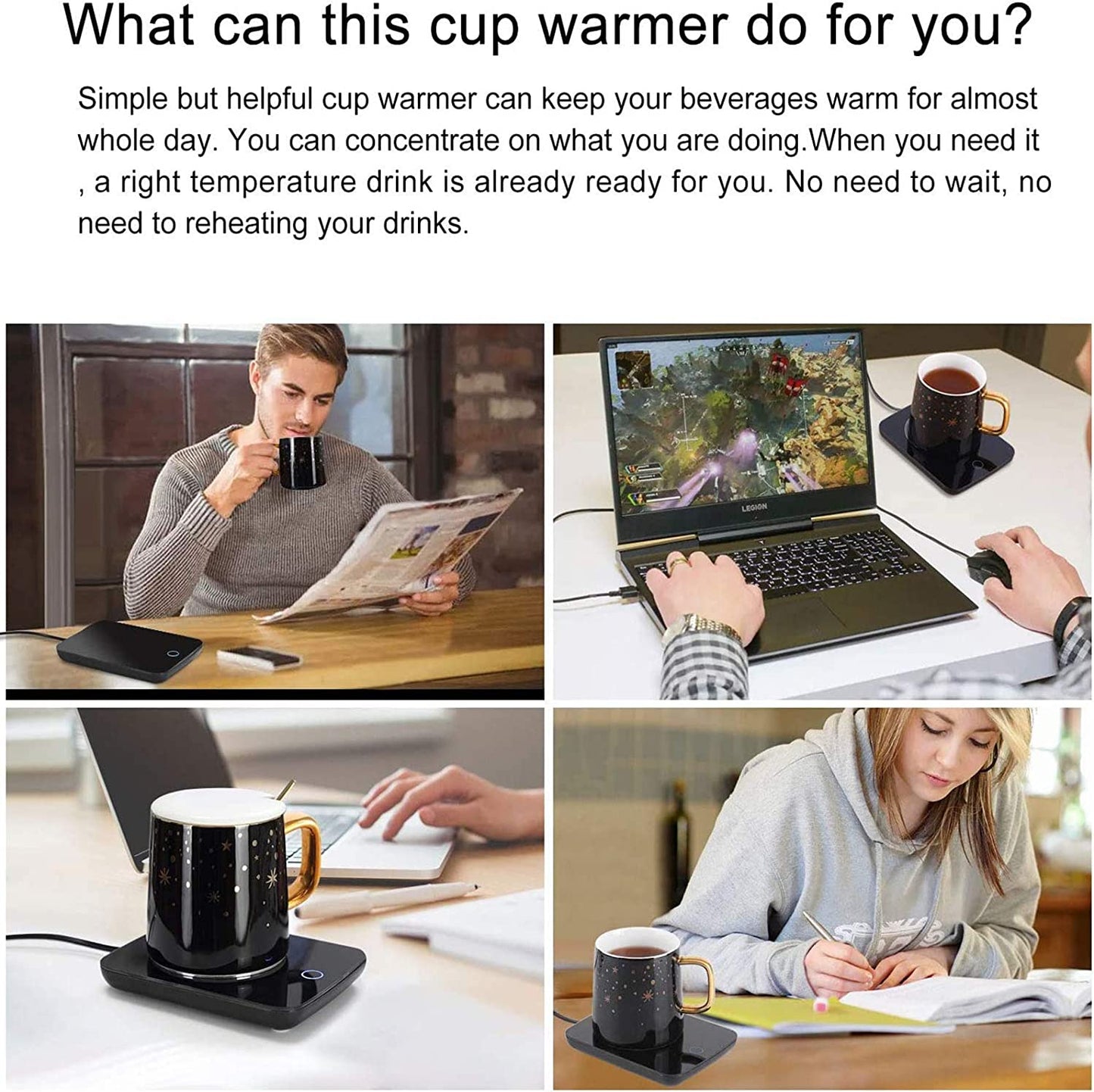 Cup and Candle Warmer w/ Automatic Shut-off