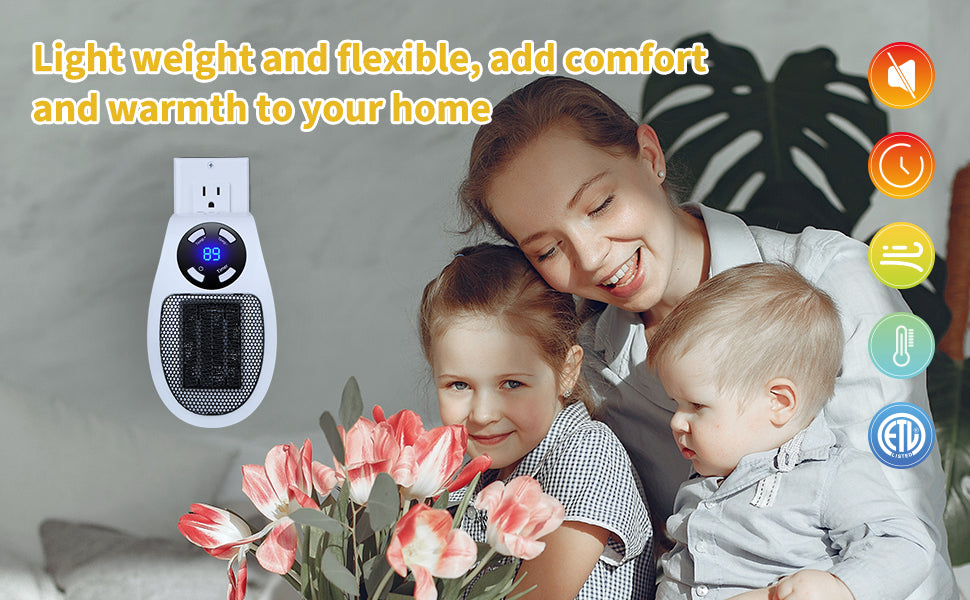 Programmable Space Electric Heater w/ LED Display