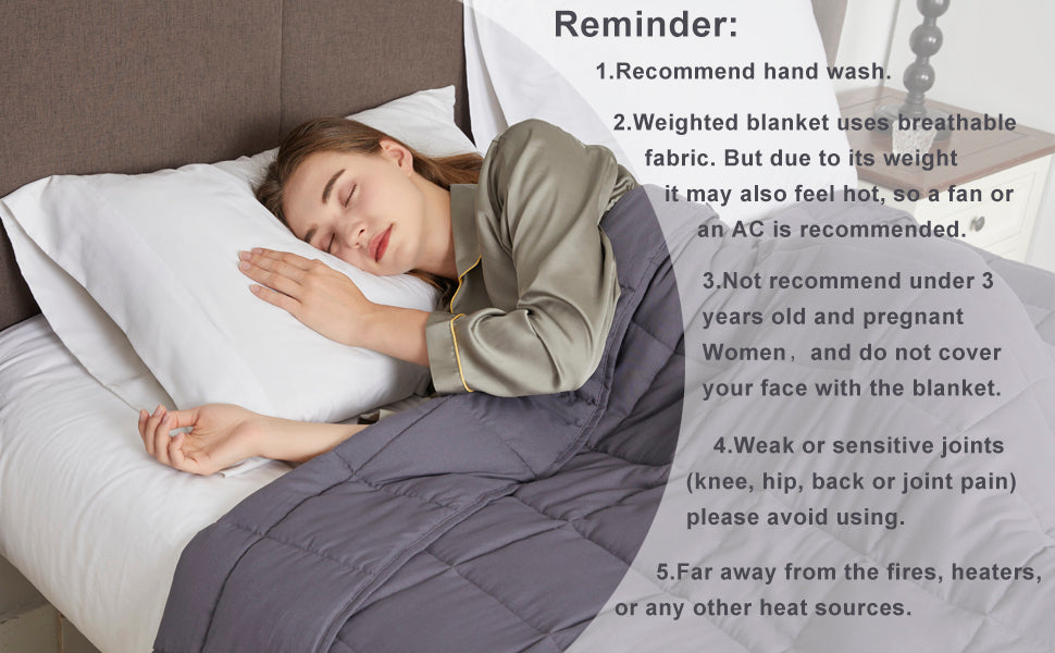 Weighted Blanket 25lbs w/ Glass Beads Big Blanket for Adult All-Season 88x104