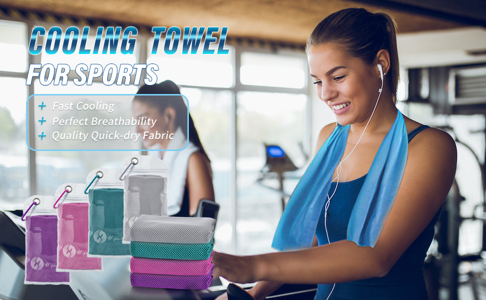 Ice Towel Cooling Microfiber 40"x 12" 4 Pack