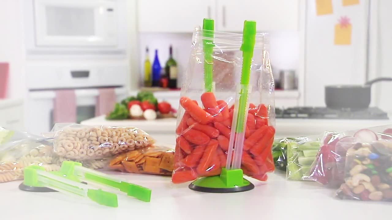 Baggy Rack Holder For Food Prep - 4 Pack