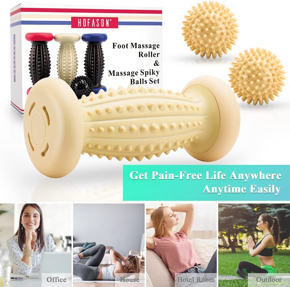Foot Roller Massage Ball for Plantar Fasciitis Relief Foot Arch Pain Myofascial Pain & Body Muscle Pain