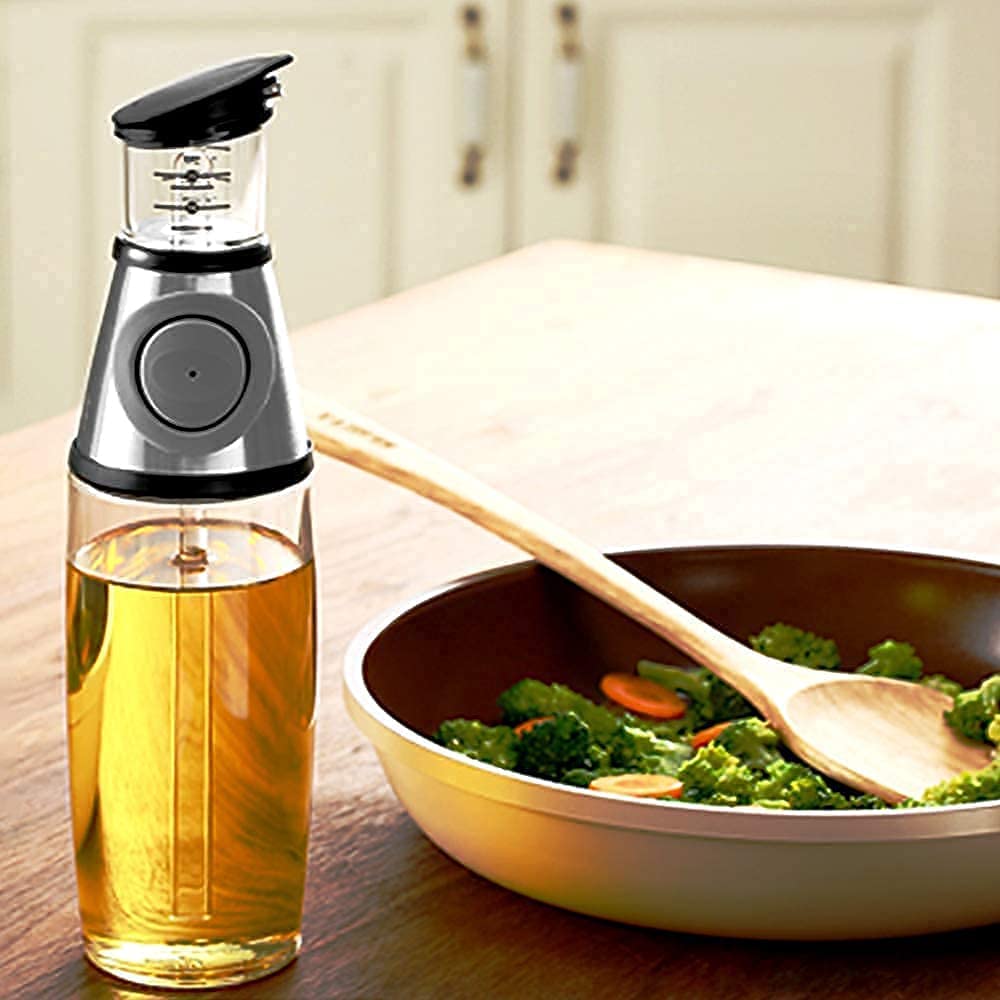 Glass Oil and Vinegar Dispenser w/ Scale 8.5oz