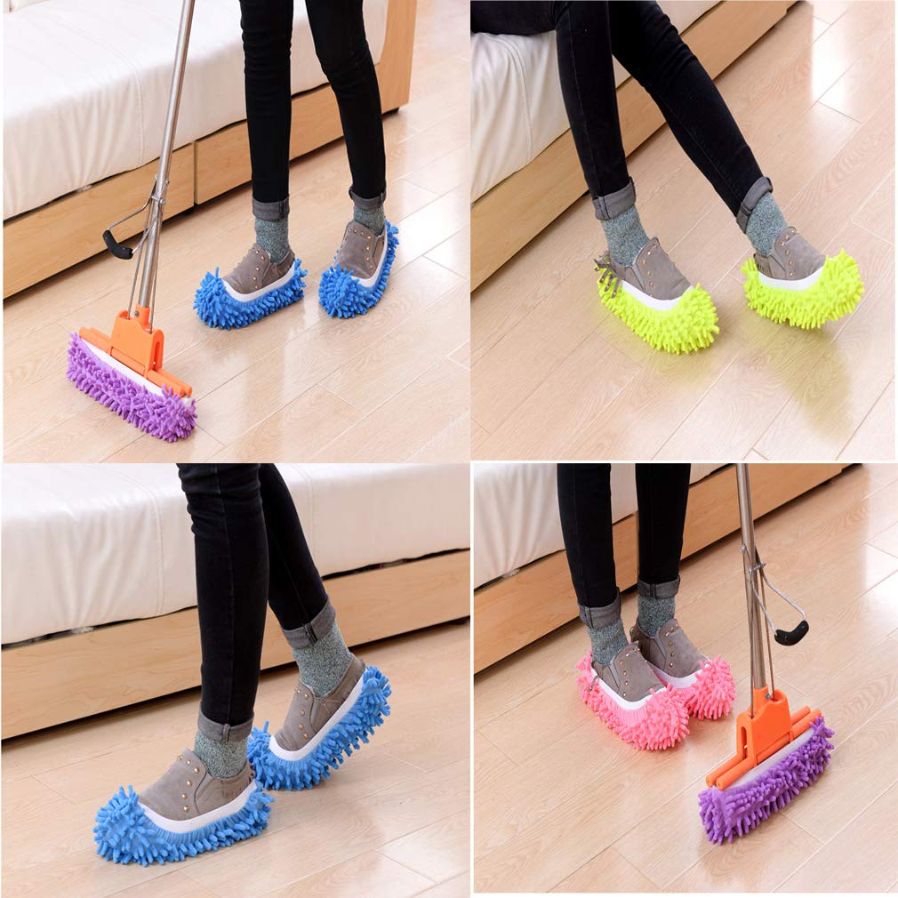 Mop Slippers Shoes 5 Pairs Foot Socks (10 Pieces)