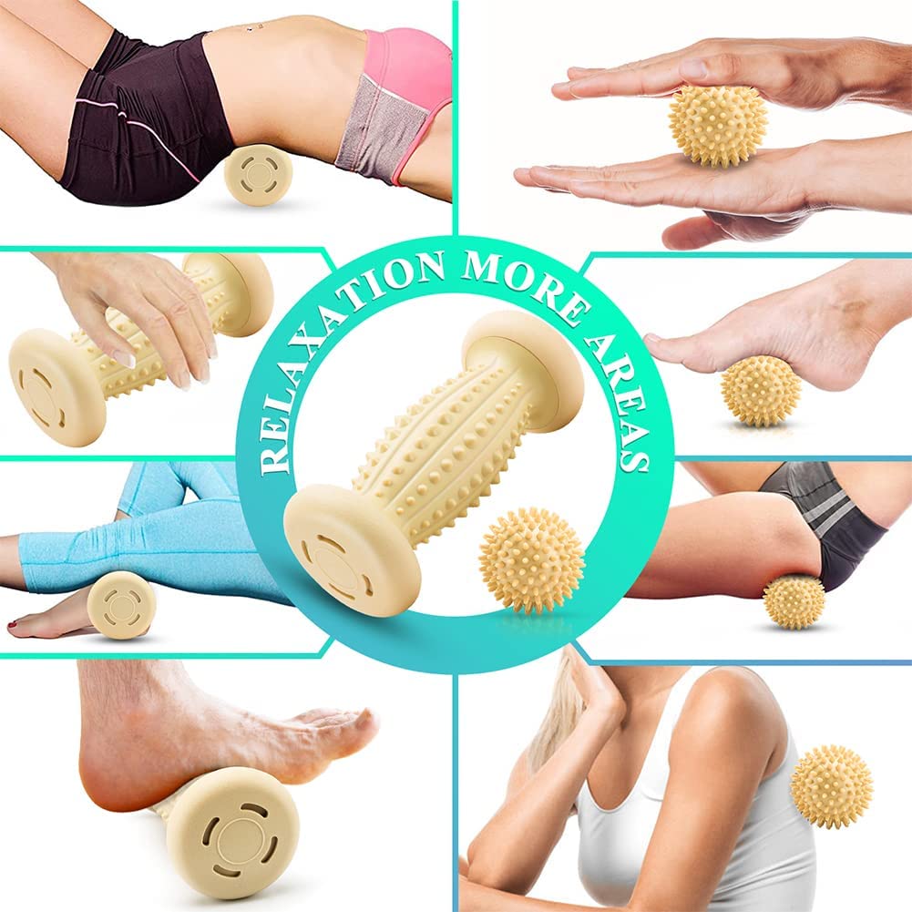 Foot Roller Massage Ball for Plantar Fasciitis Relief Foot Arch Pain Myofascial Pain & Body Muscle Pain