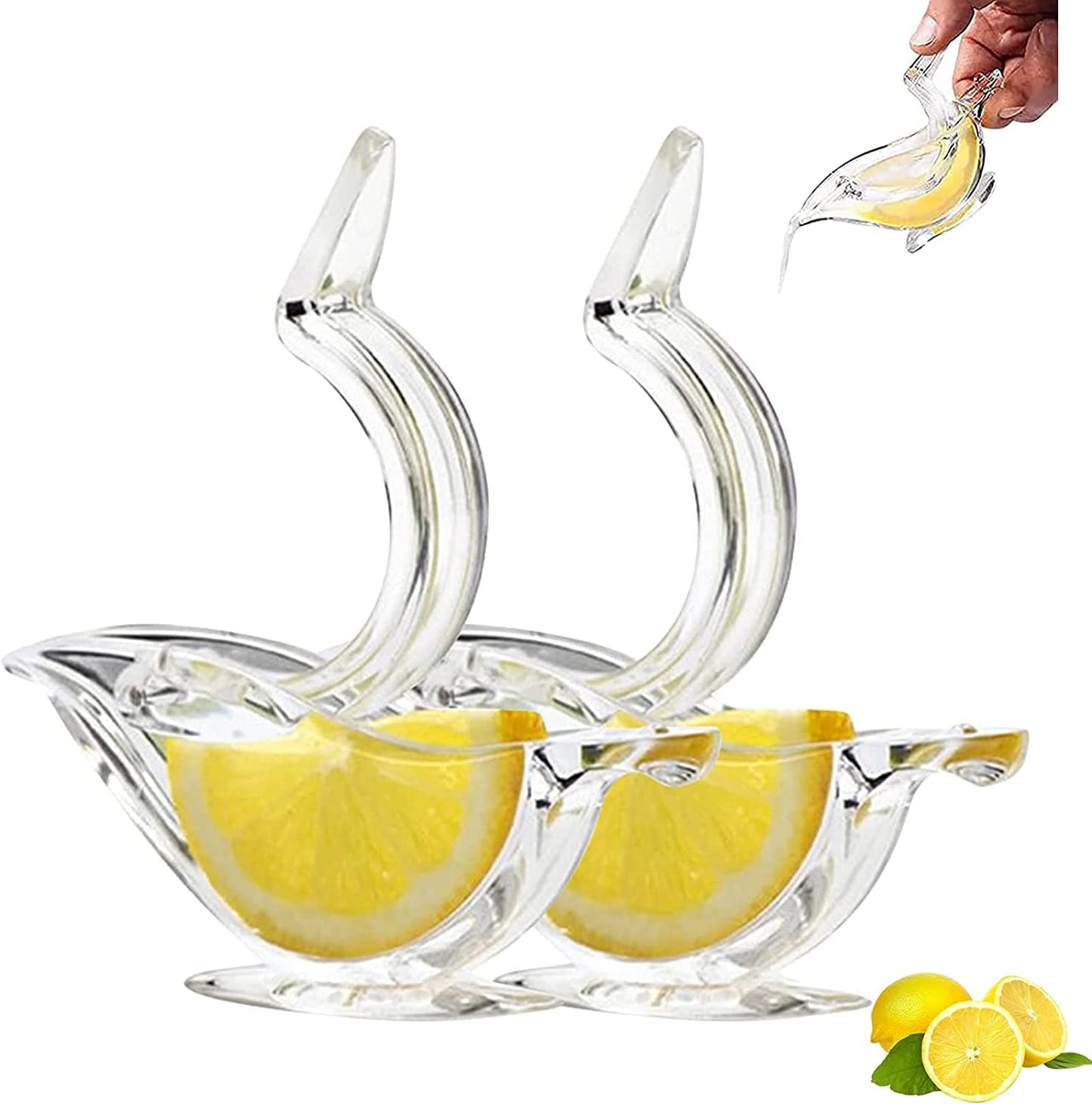 Lemon Slice Squeezer for Squeezing Acrylic Manual Squeezer 2PCS