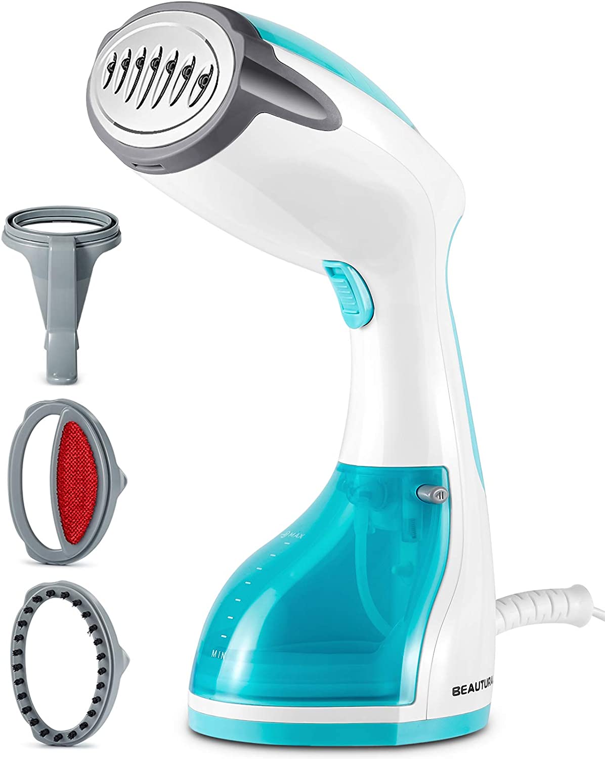 Portable Handheld Garment Steamer Wrinkles Remover w/ Detachable Water Tank