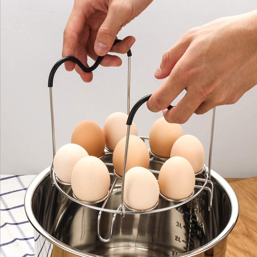 3-Layer Stainless Steel Egg Food Steamer Rack for Instant Pot
