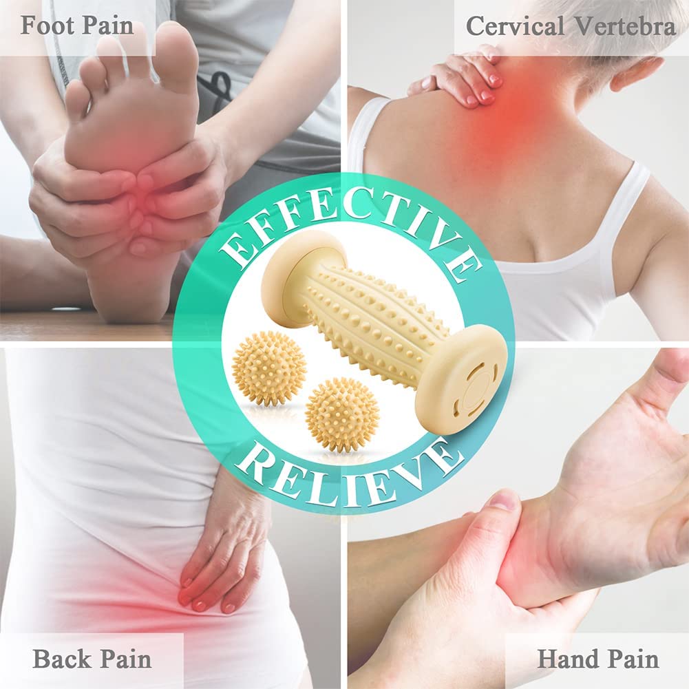 Foot Roller Massage Ball for Plantar Fasciitis Relief Foot Arch Pain Myofascial Pain & Body Muscle Pain