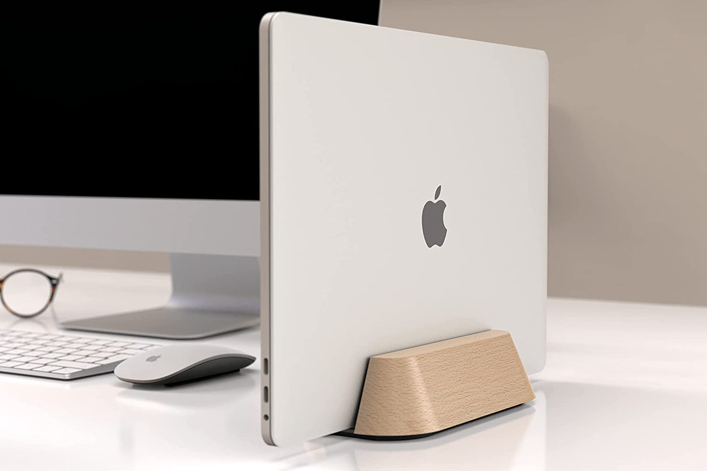 Vertical Laptop Adjustable Stand for Apple MacBook Pro Surface Lenovo Dell &More (up to 17.3 inches)