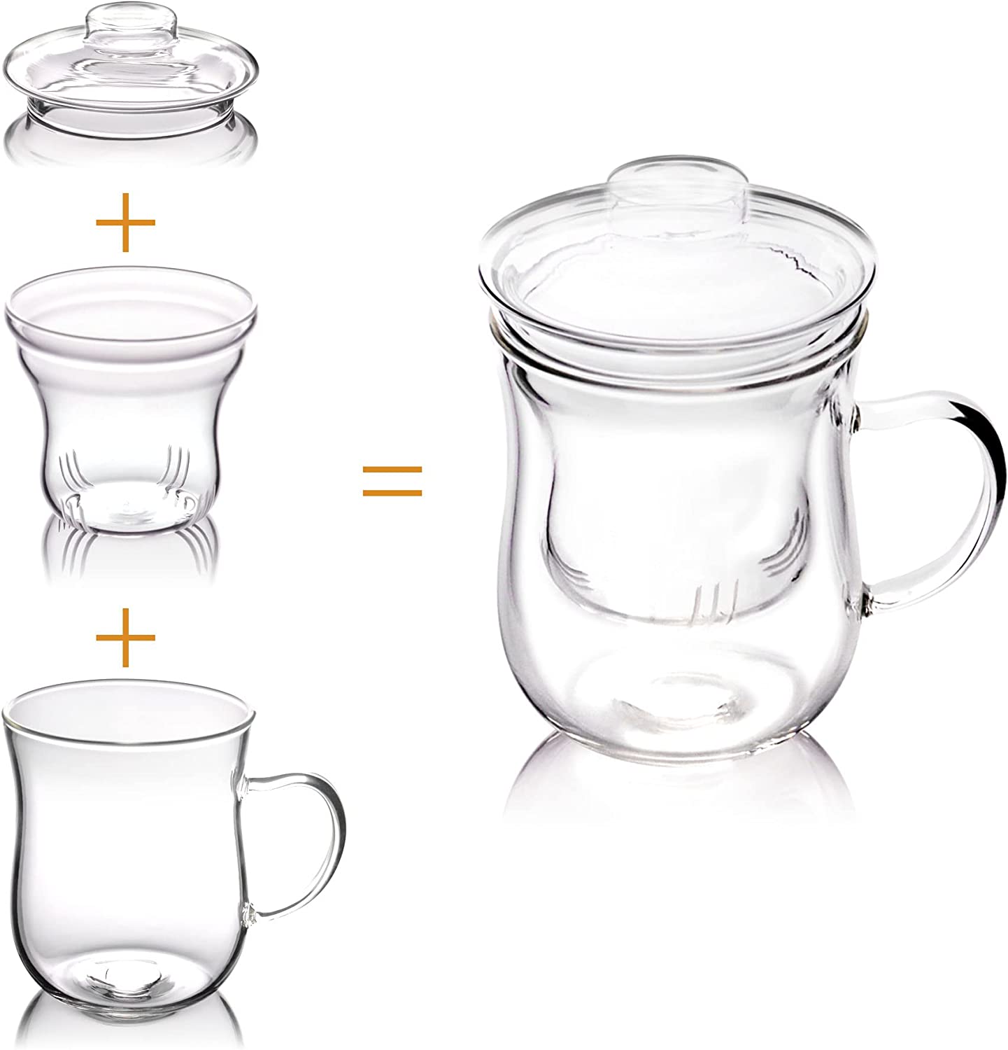 Tea Cup w/ Infuser &Lid 300ml