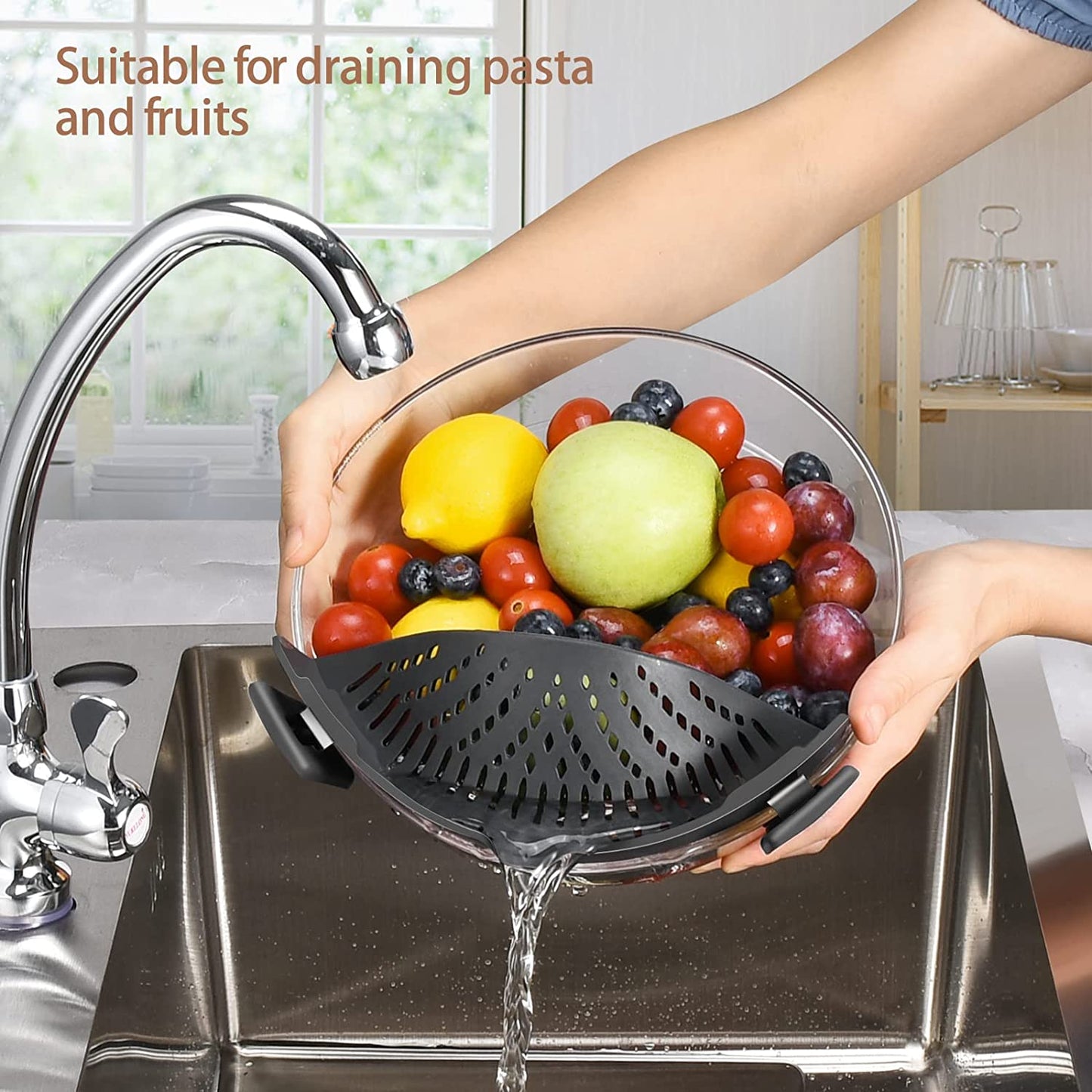 Silicone Food Strainer Clip Heat Resistant