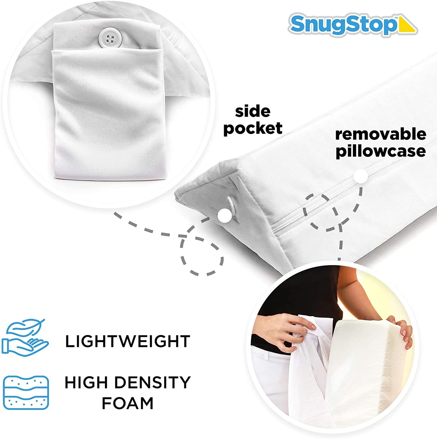 Bed Wedge Mattress Gap Filler Headboard Triangle Pillow Full Size