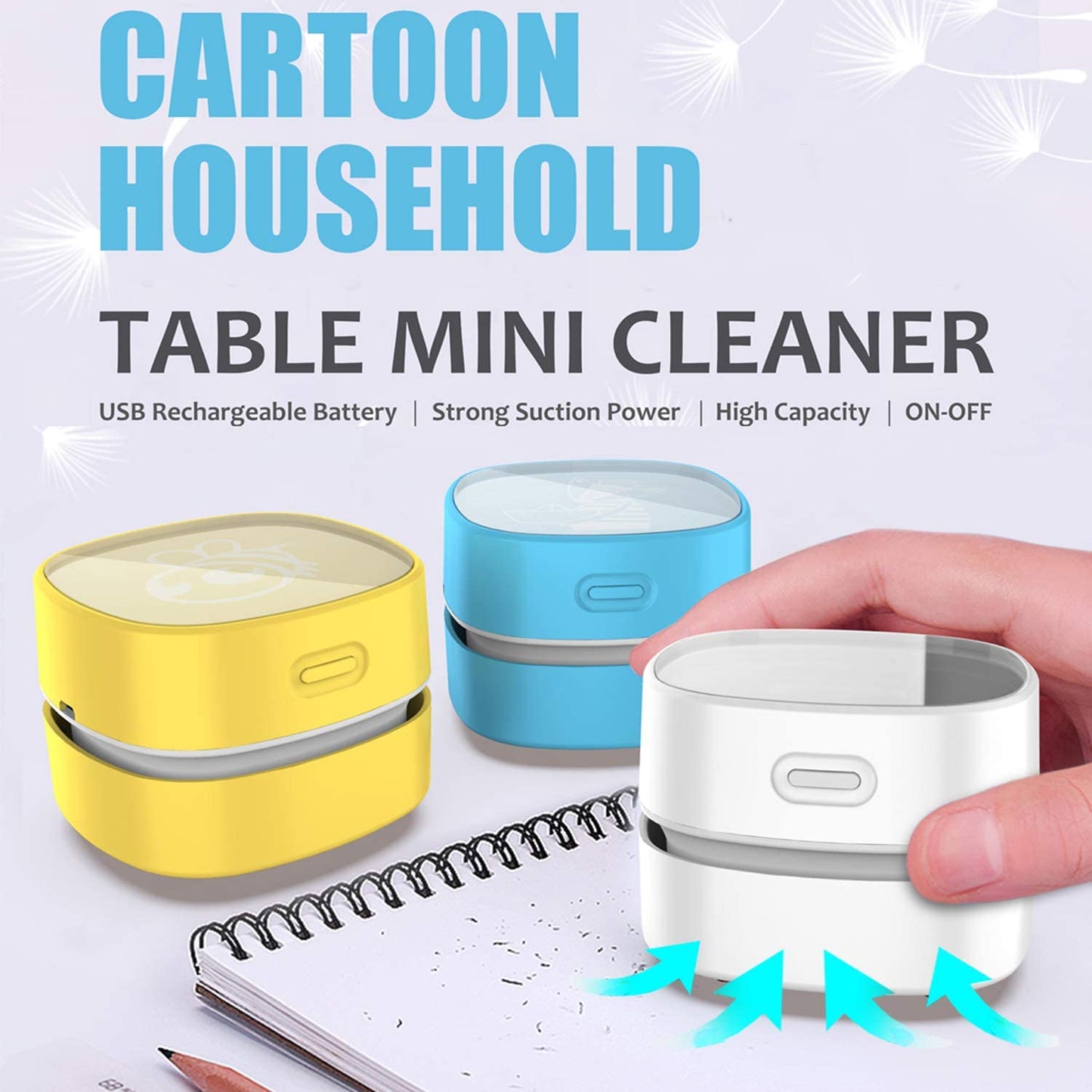 Tabletop Vacuum Cleaner 360 Rotatable
