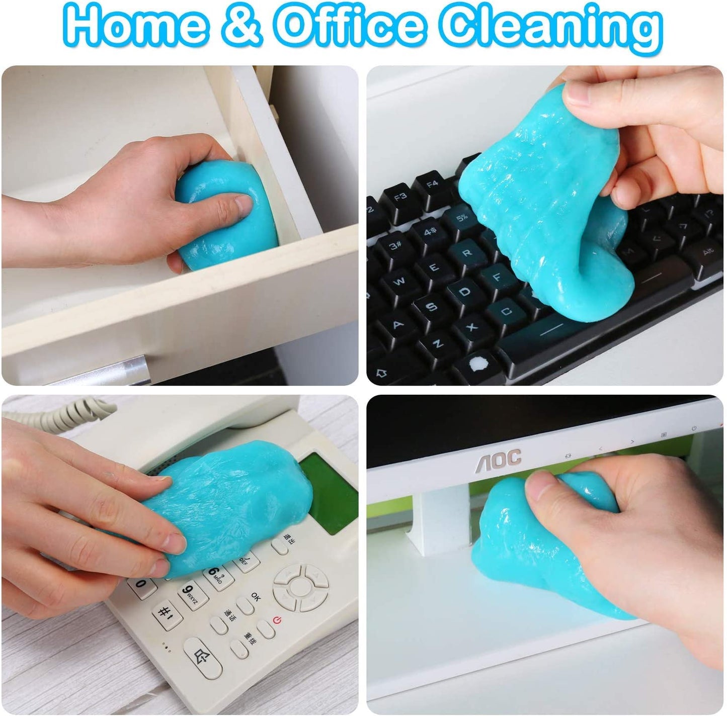 Universal Cleaning Gel for Car Detailing Putty Gel Detail Tools Car Interior Cleaner Laptop Cleaner(Blue)