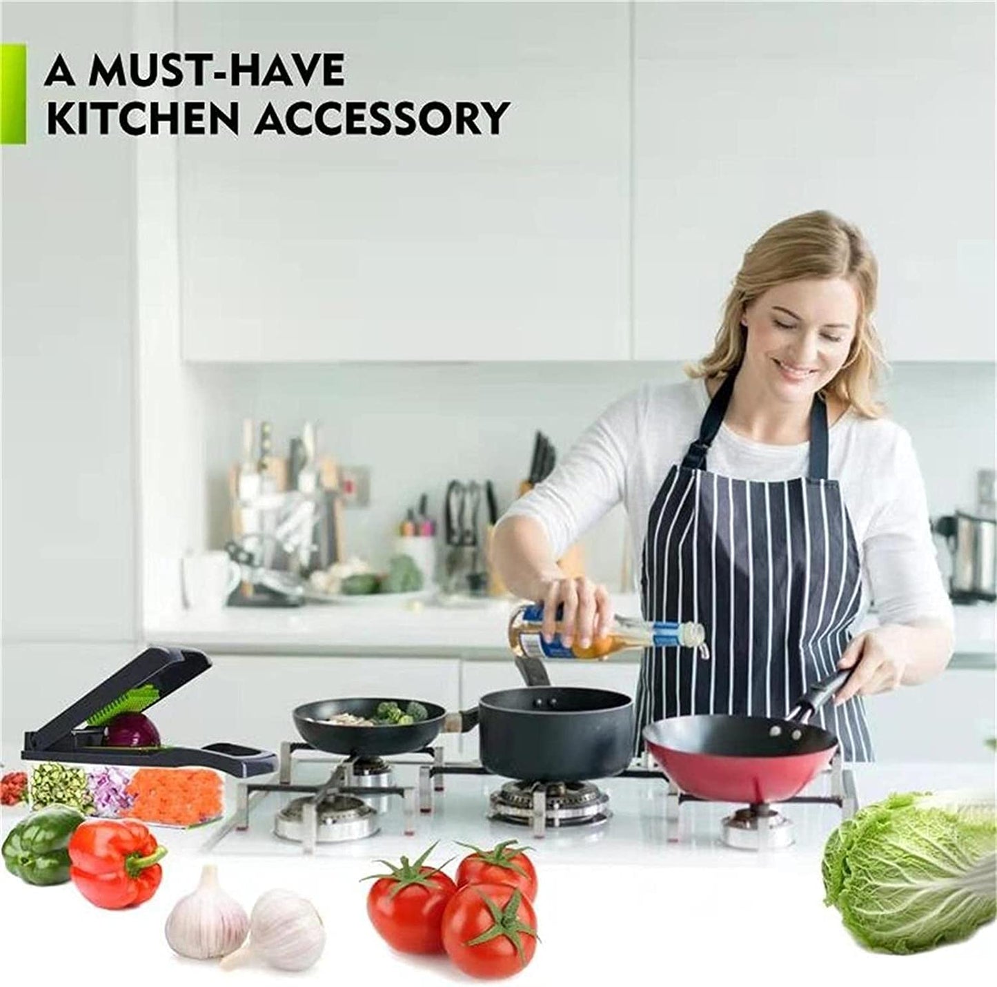 10-in-1 Vegetable Cutter For Kitchen Vegetable Spiralizer & Veggie Slicer Dicing Machine