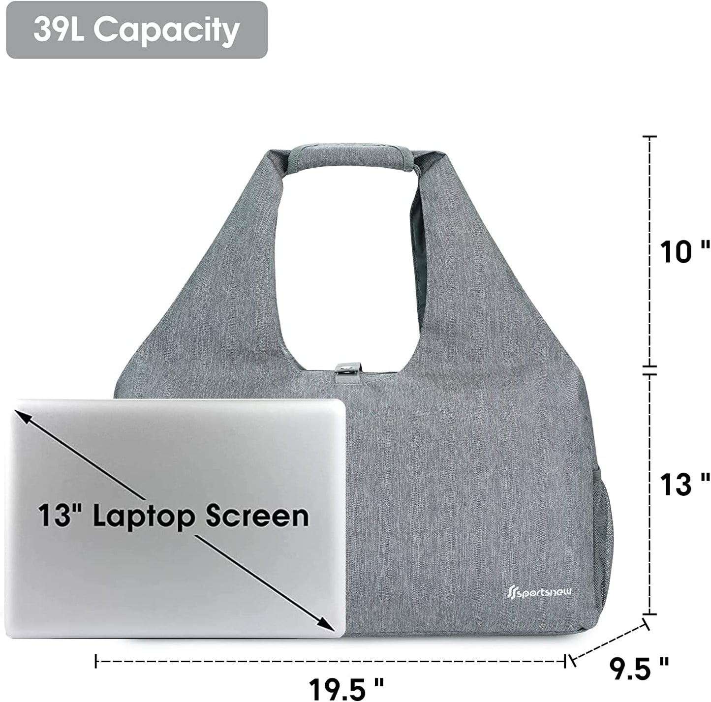 Yoga Mat Tote Bag Fits Mats w/ Carrying Strap LARGE