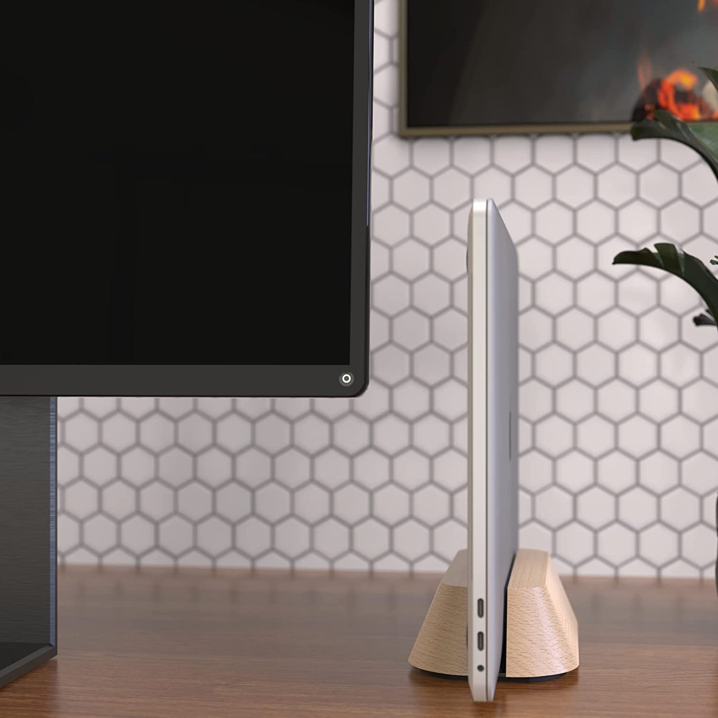 Vertical Laptop Adjustable Stand for Apple MacBook Pro Surface Lenovo Dell &More (up to 17.3 inches)