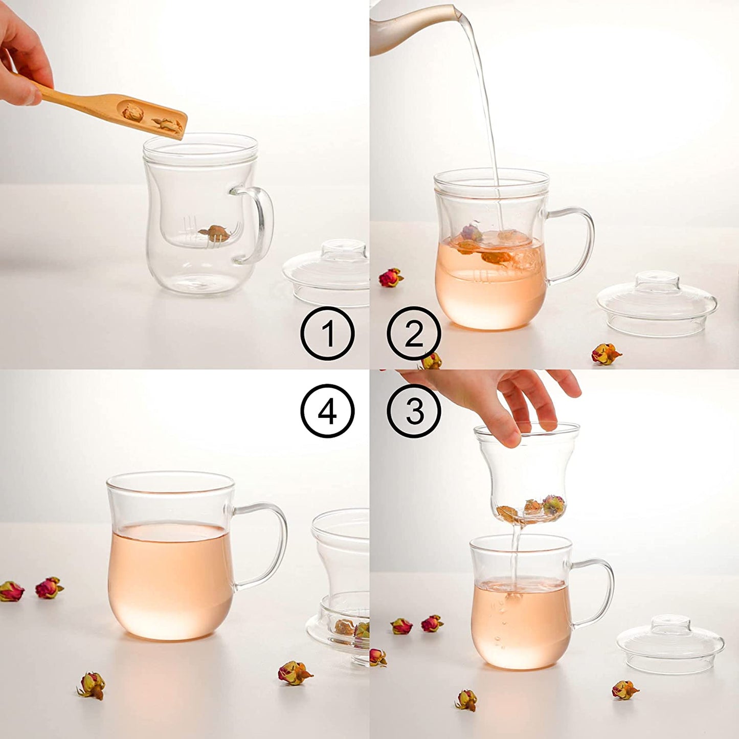Tea Cup w/ Infuser &Lid 300ml