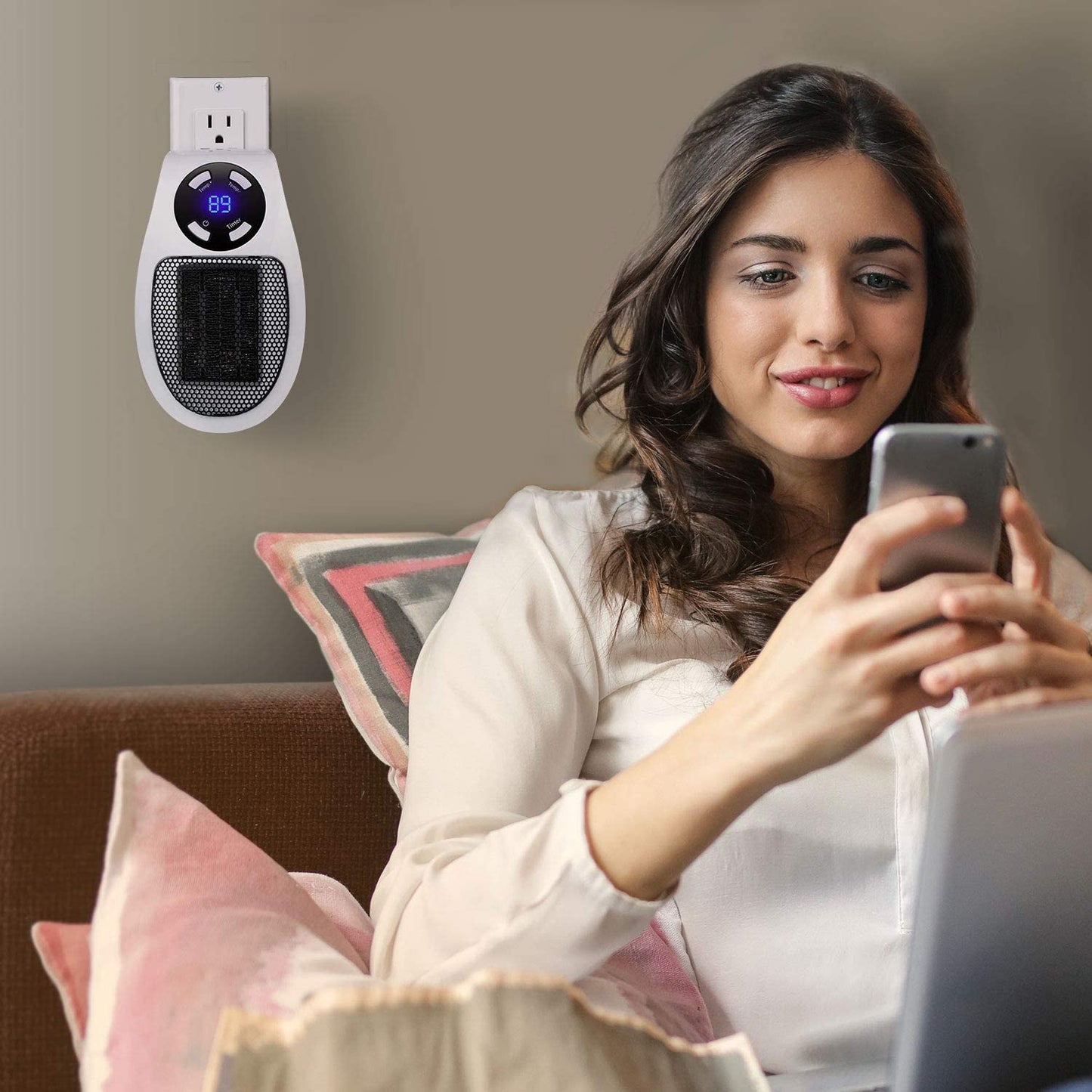 Programmable Space Electric Heater w/ LED Display