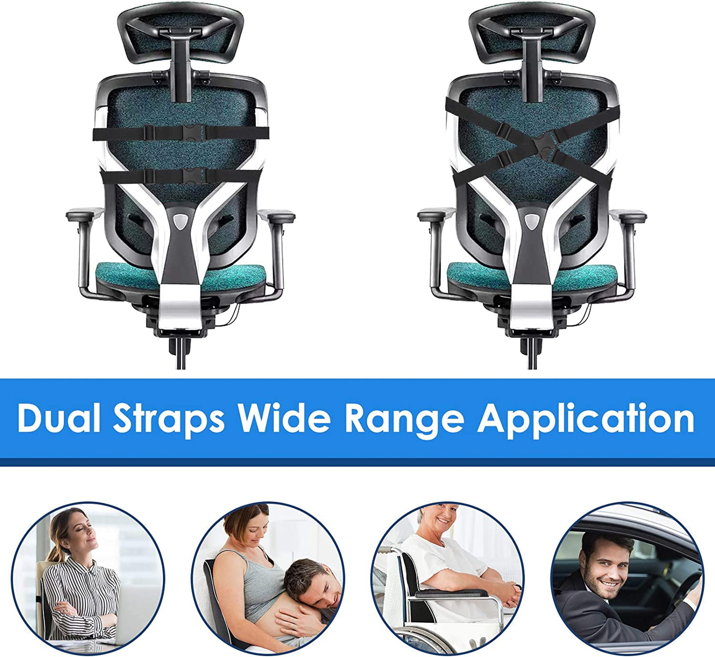 Gel Lumbar Support 3D Cooling Gel Pillow Back Pain Relief