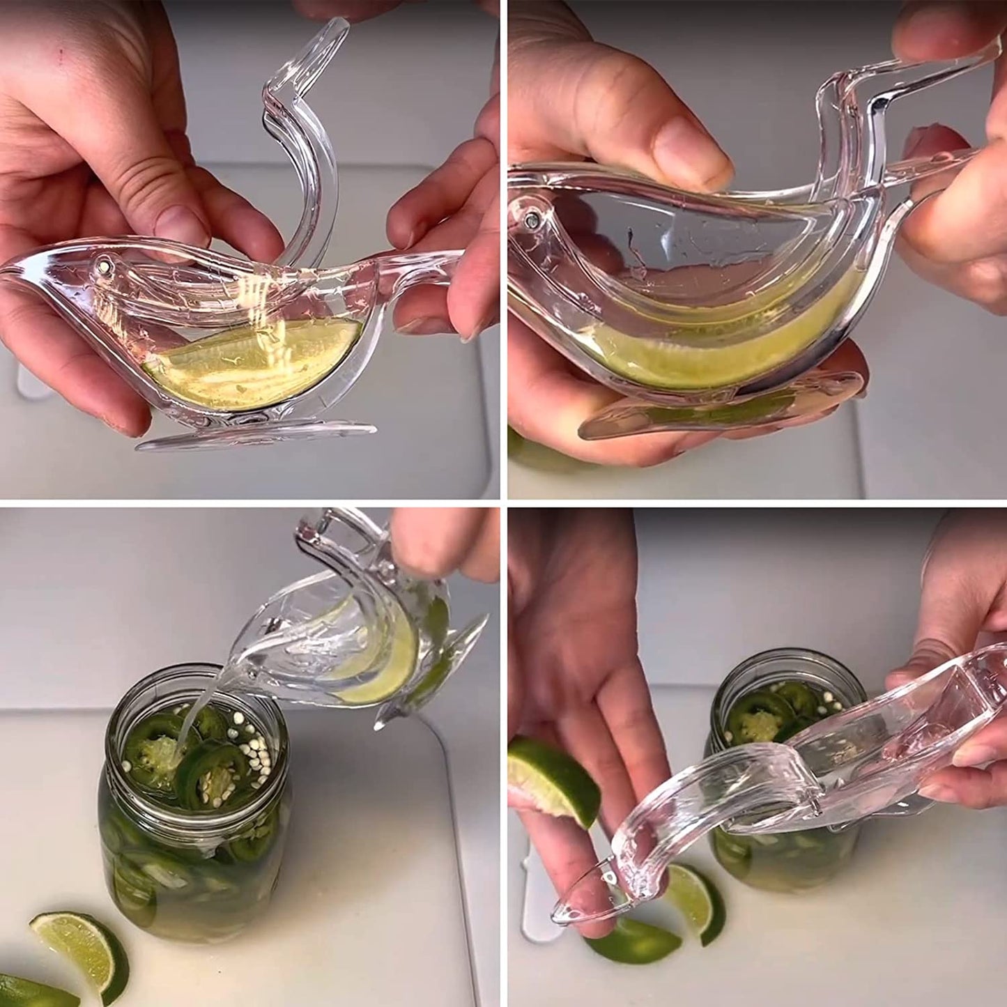 Lemon Slice Squeezer for Squeezing Acrylic Manual Squeezer 2PCS