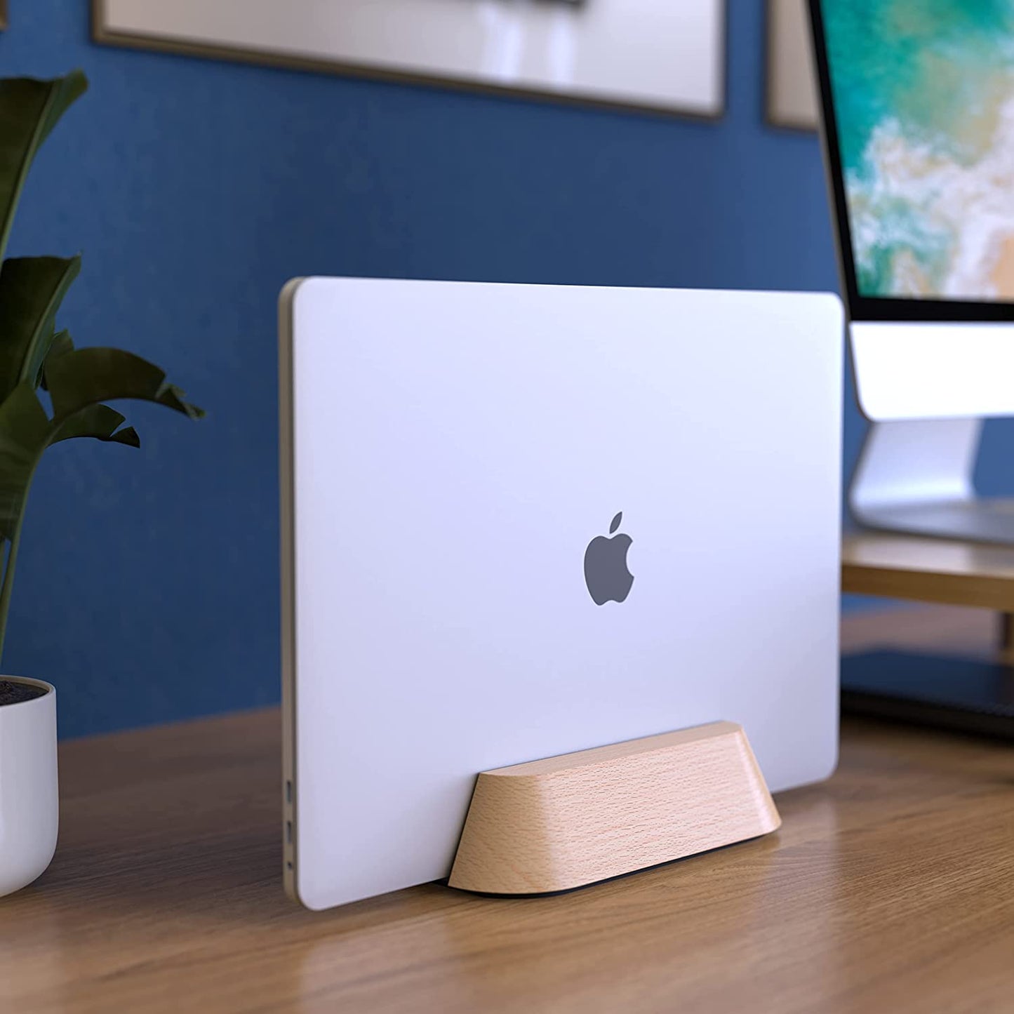 Vertical Laptop Adjustable Stand for Apple MacBook Pro Surface Lenovo Dell &More (up to 17.3 inches)