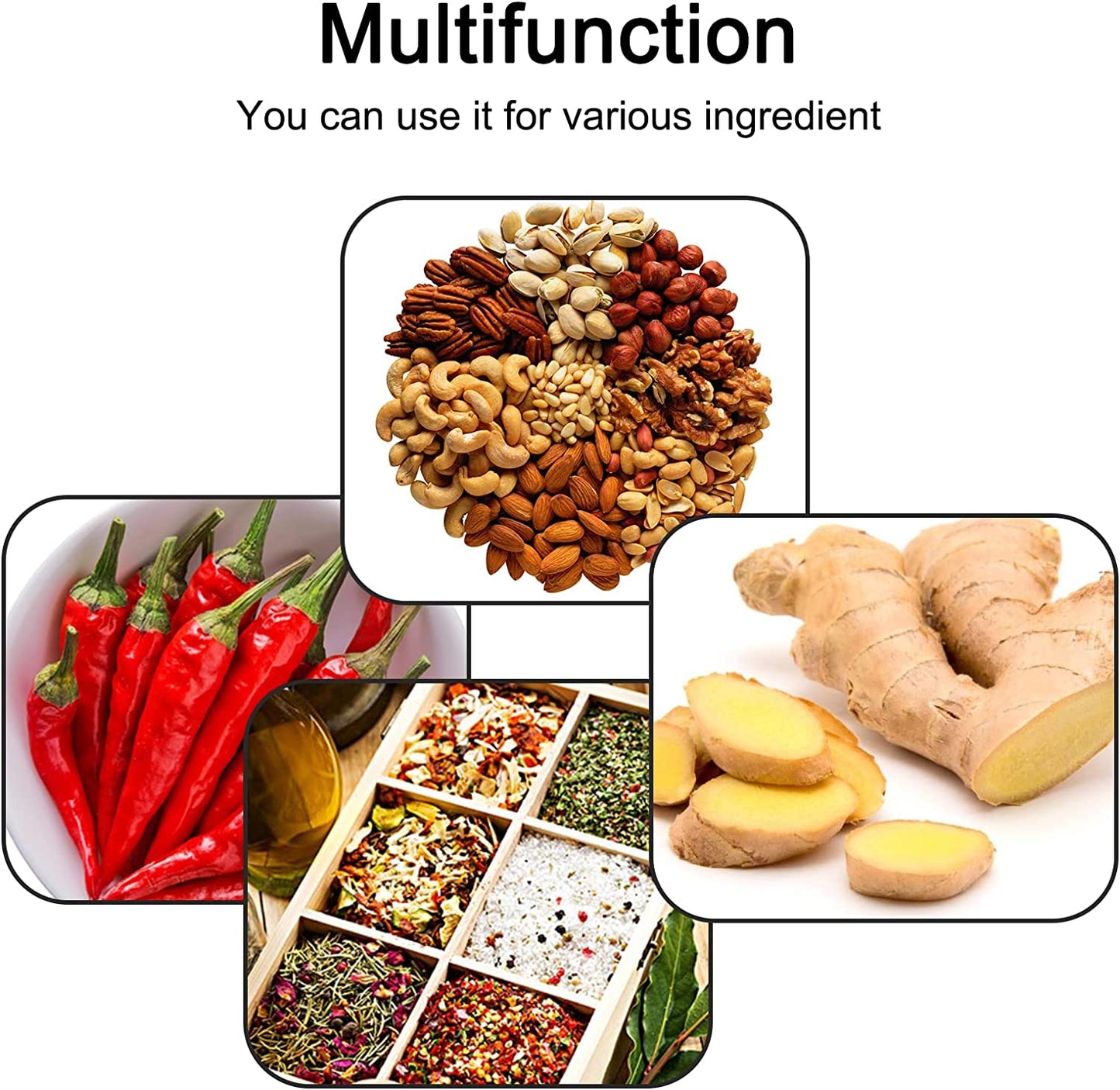 Manual Garlic Crusher Tool Non-Slip Mincer Peeler Twist Press for Mincing Garlic Onions, Gingers, Fruits, Salad