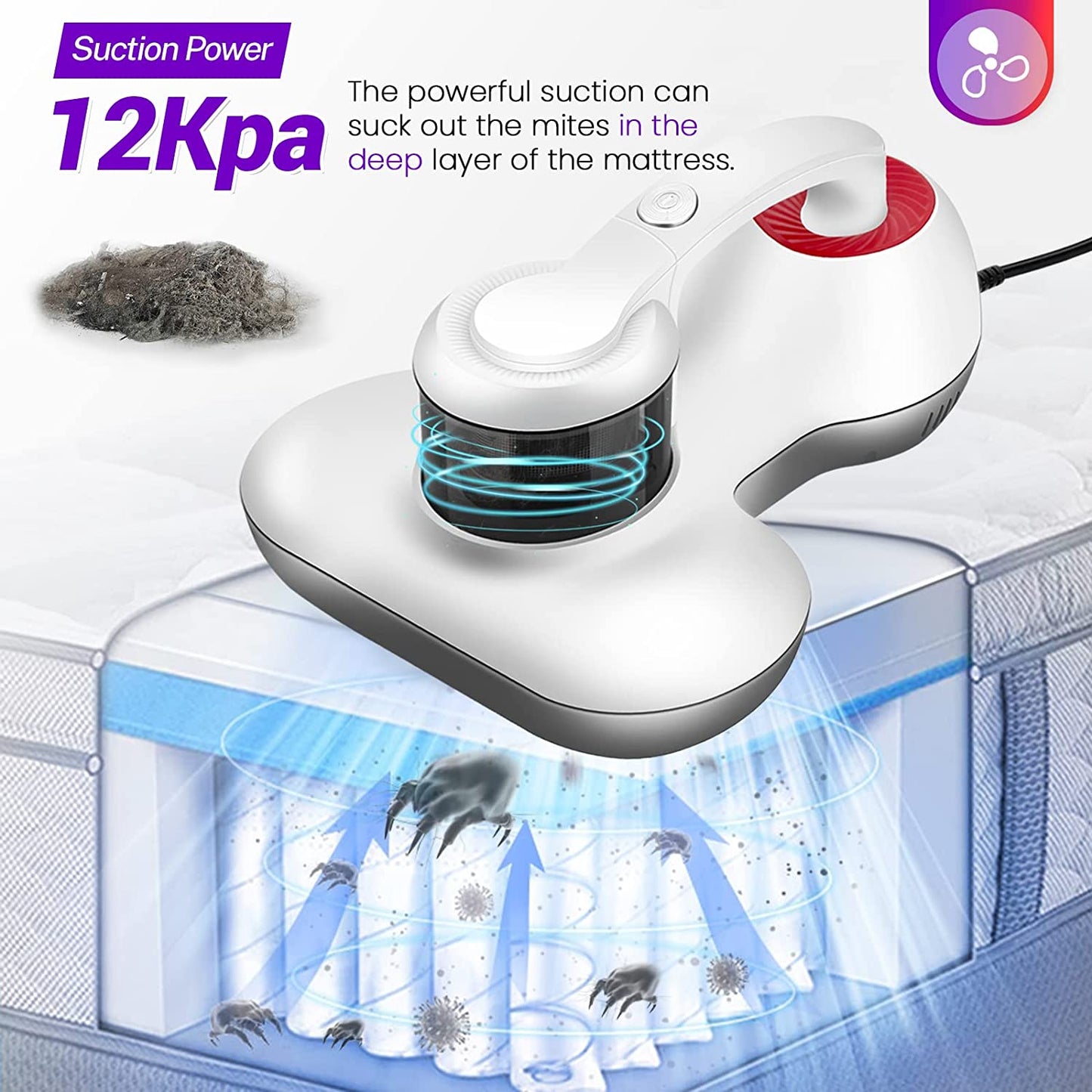 Upgraded Handheld Vacuum Cleaner Powerful Suction
