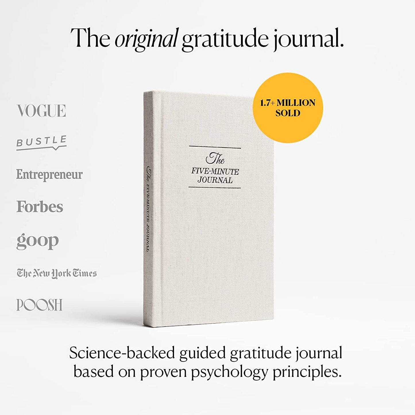 The Five Minute Journal Daily Gratitude Reflection & Manifestation