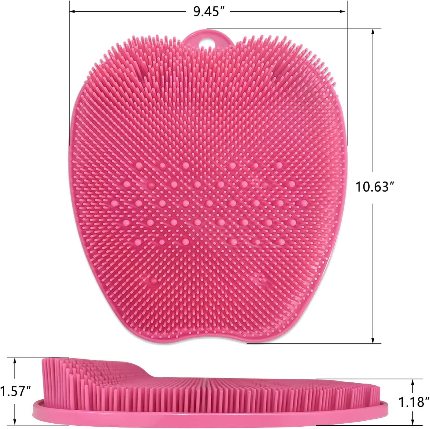 Foot Scrubber Mat w/ Non-Slip Suction Cups