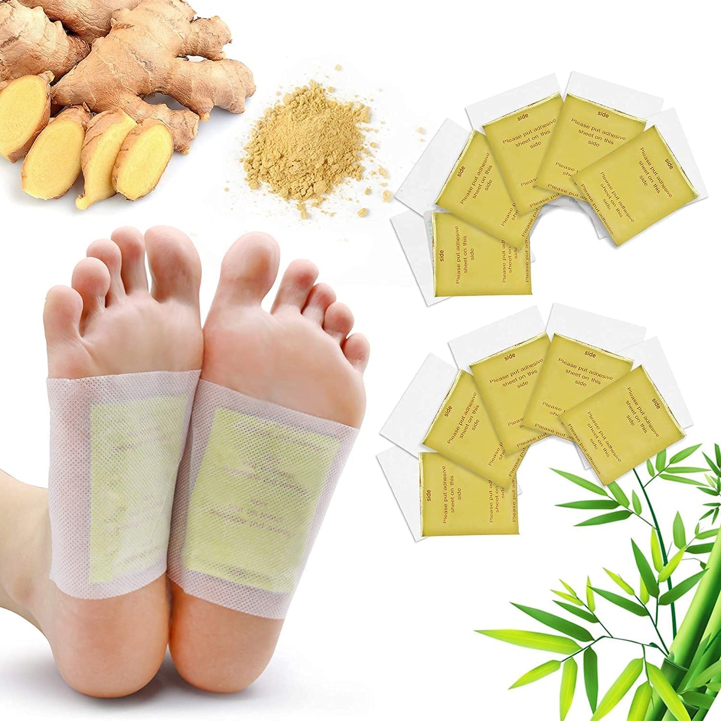 Organic Foot Pads Natural Ginger Ingredients Foot & Body Care