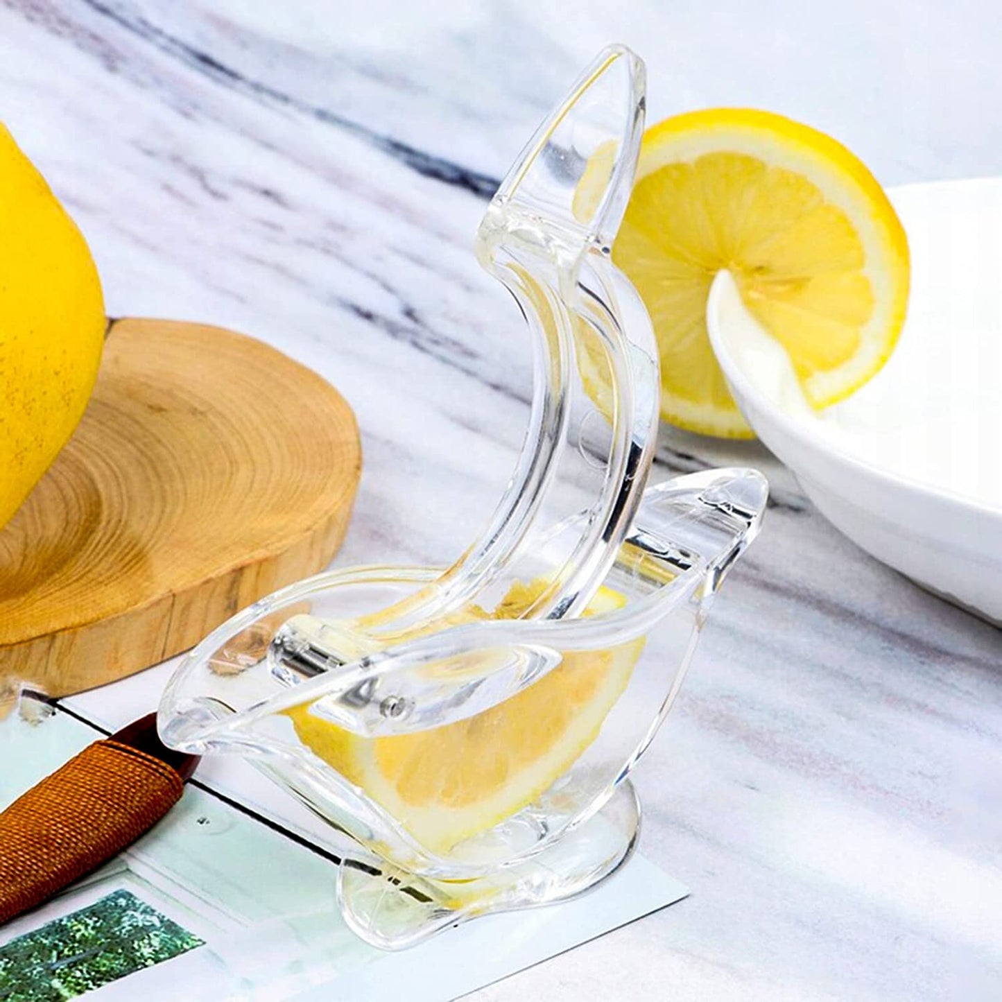 Lemon Slice Squeezer for Squeezing Acrylic Manual Squeezer 2PCS