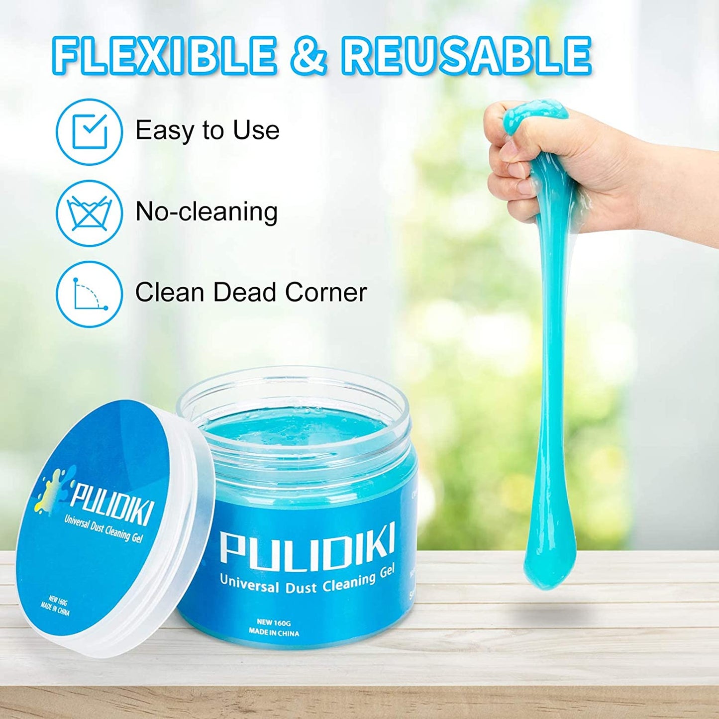 Universal Cleaning Gel for Car Detailing Putty Gel Detail Tools Car Interior Cleaner Laptop Cleaner(Blue)