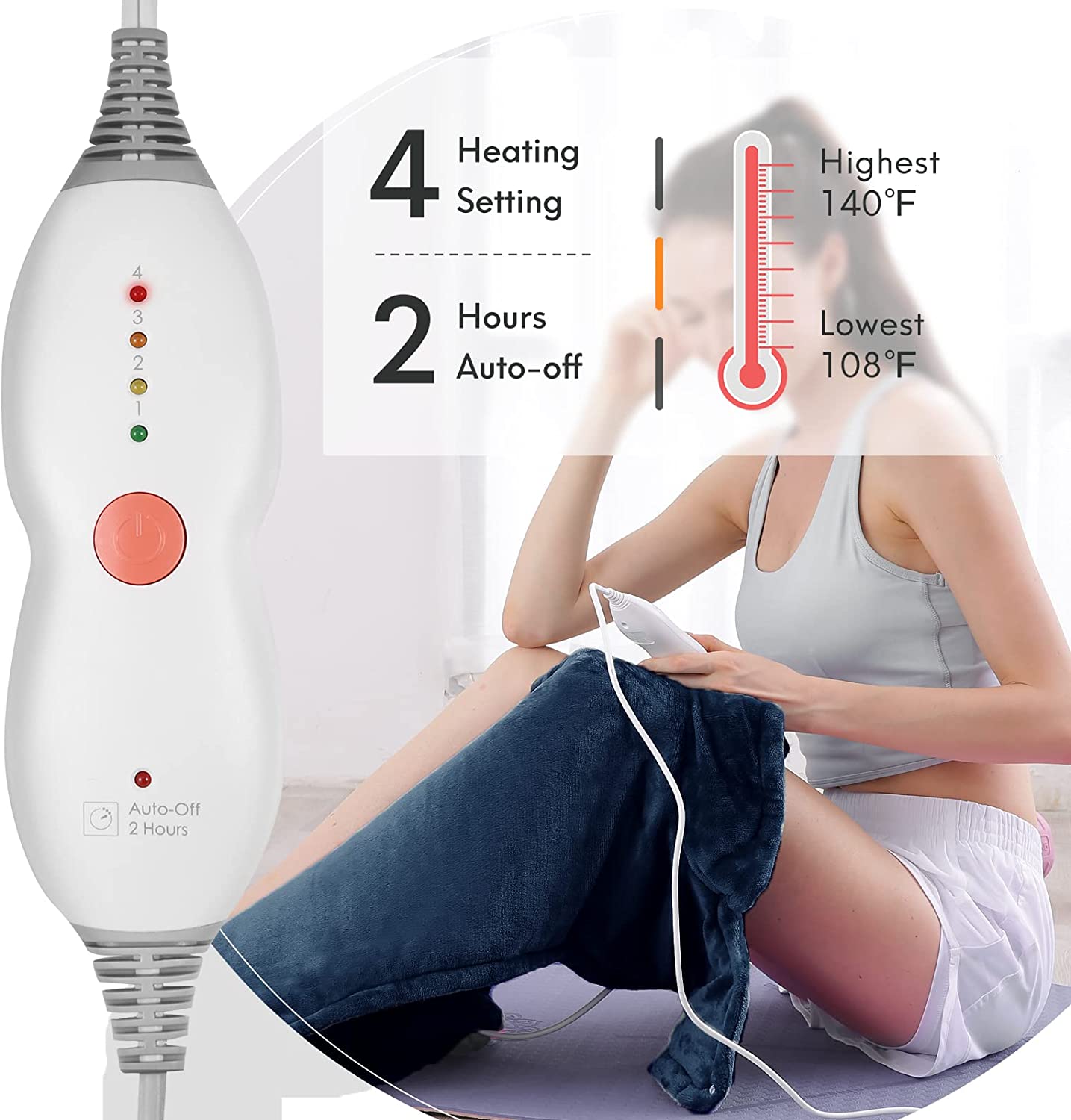 Wearable Heating Pad for Back and Shoulder 24x34