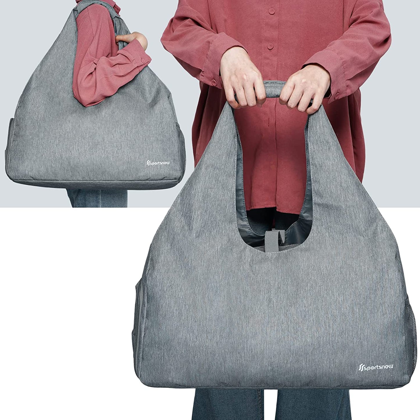 Yoga Mat Tote Bag Fits Mats w/ Carrying Strap LARGE