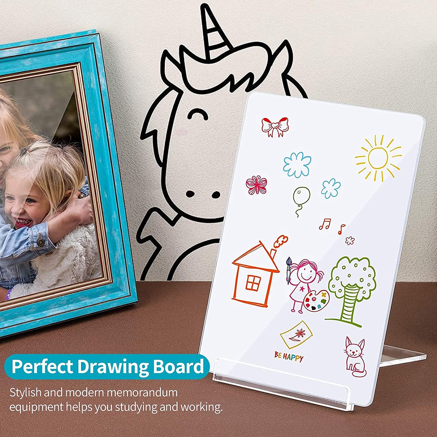 Tabletop Dry Eraser Board w/ Stand