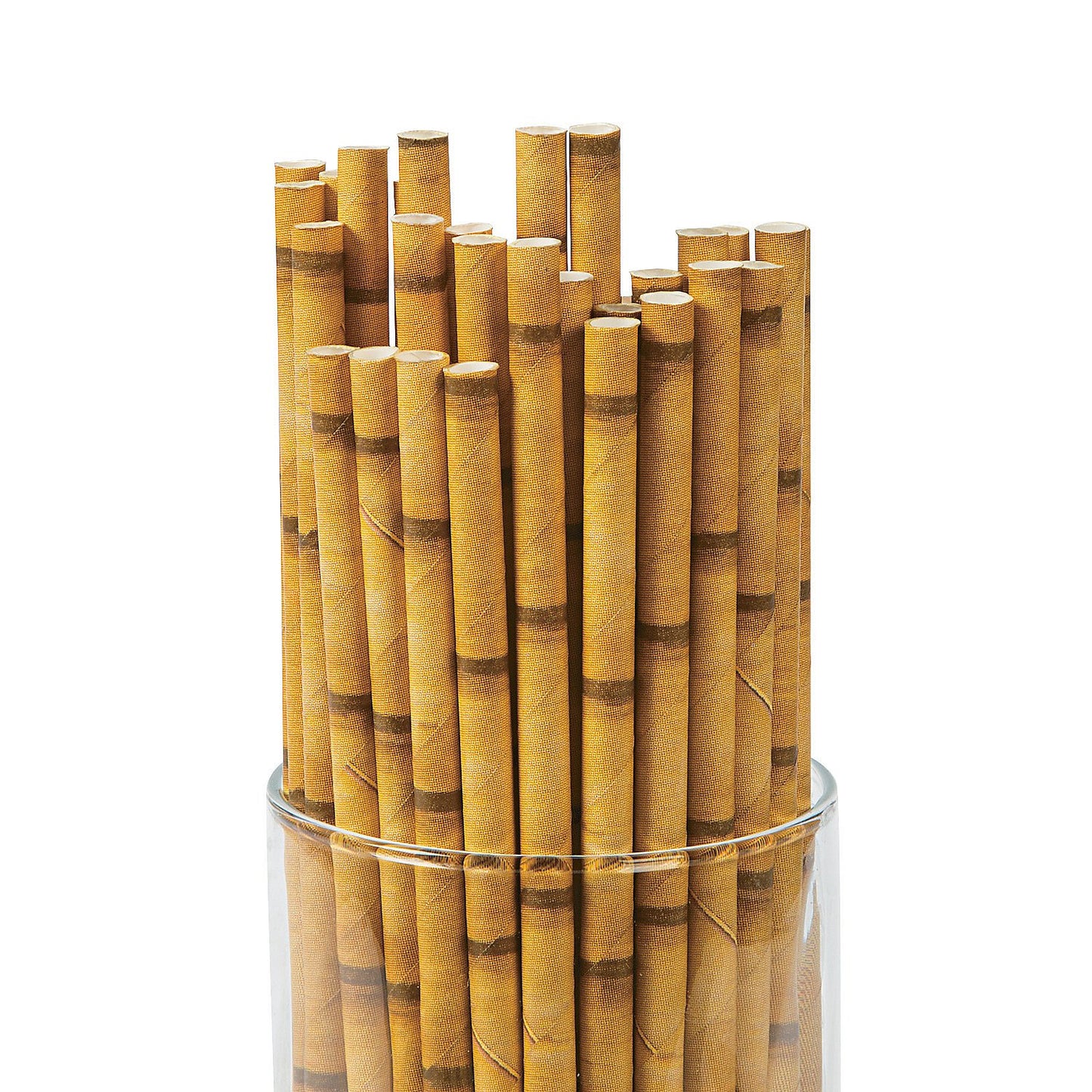 Yellow Bamboo Organic Drinking Paper Straws 100ct.
