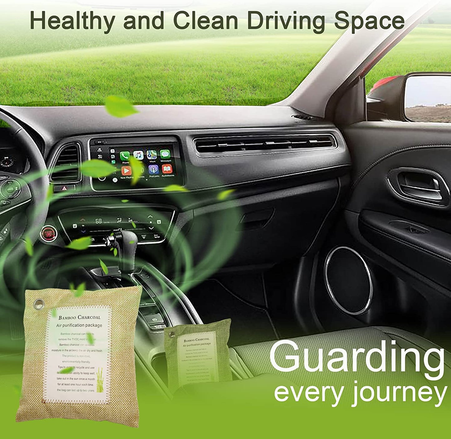 Bamboo Charcoal Bags Air Purifying Odor Eliminator