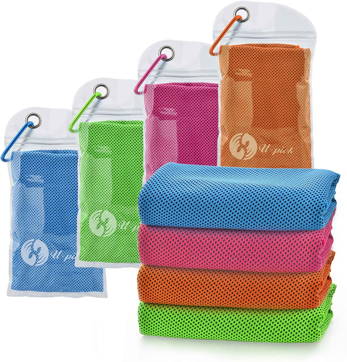 Ice Towel Cooling Microfiber 40"x 12" 4 Pack