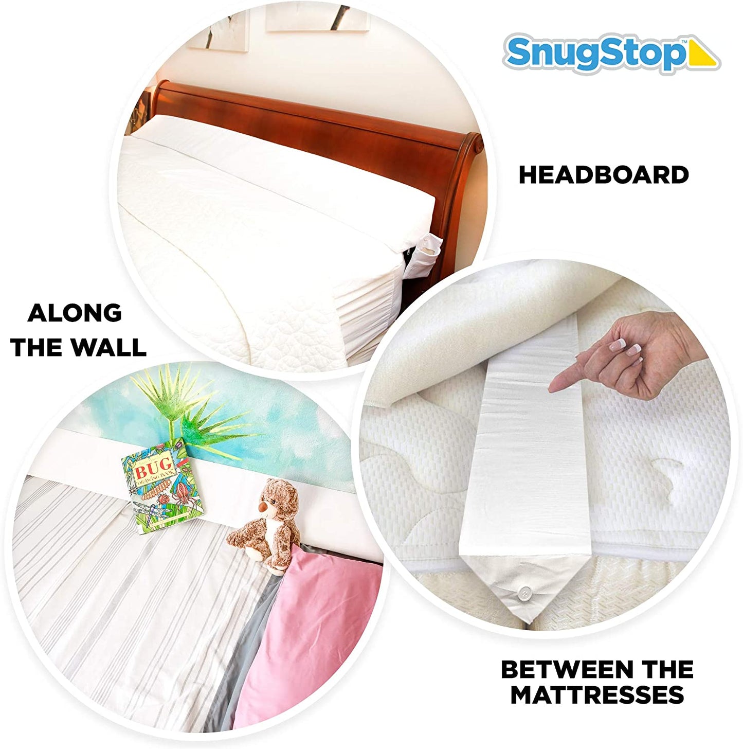 Bed Wedge Mattress Gap Filler Headboard Triangle Pillow Full Size