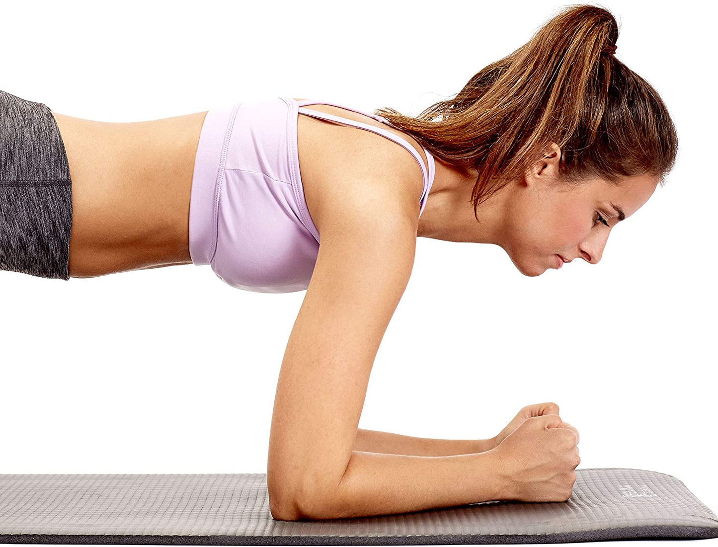 Thick Stretch Mat Fitness & Exercise Mat with Easy-Cinch Yoga Mat Carrier Strap, 72"L x 24"W x 2/5 Inch Thick