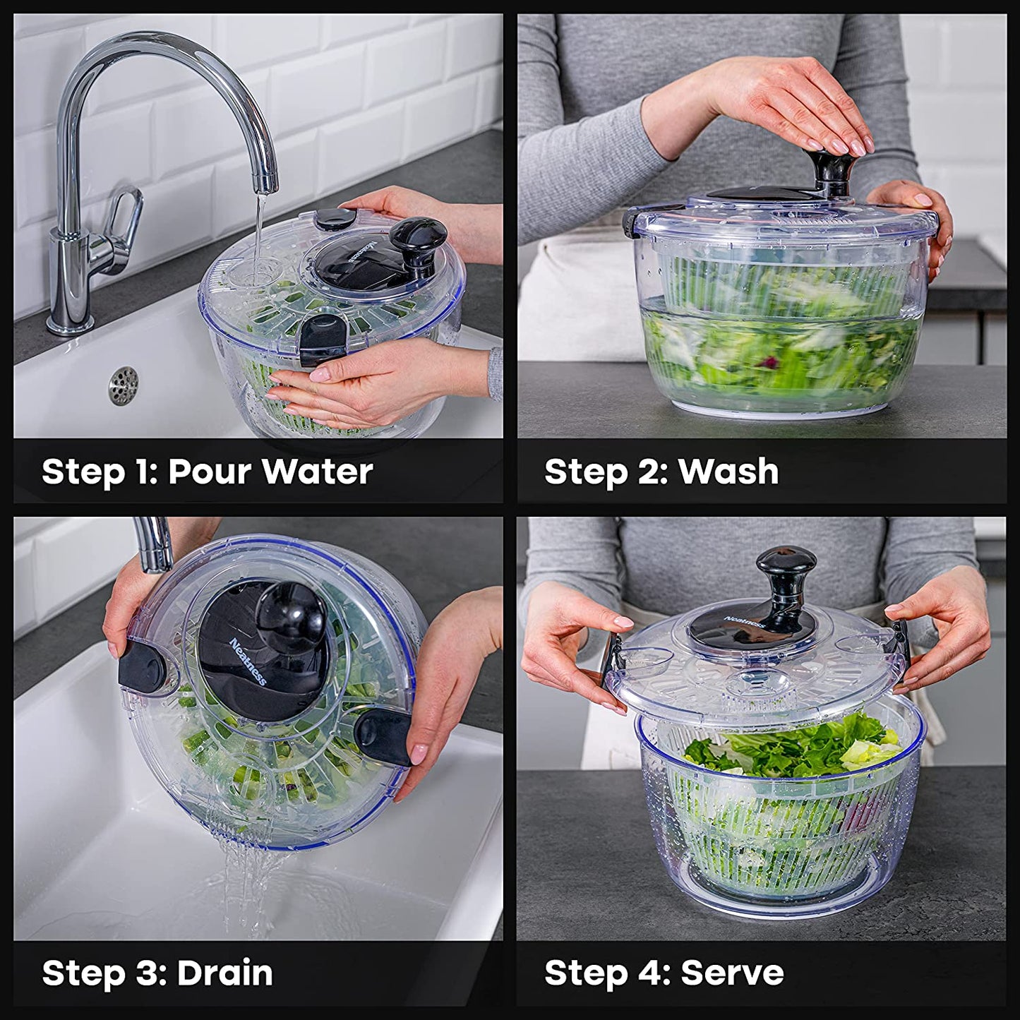 Large Salad Spinner 5.28 Q.t
