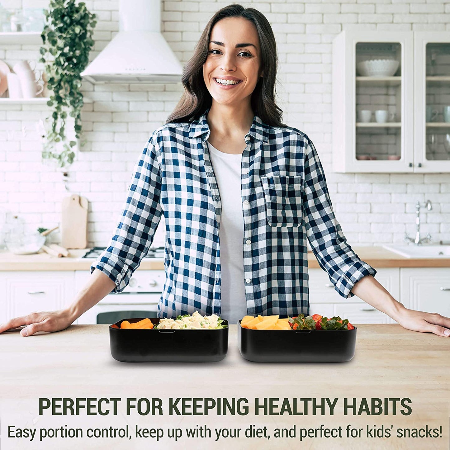 Premium Bento Lunch Bamboo Box 68oz Capacity