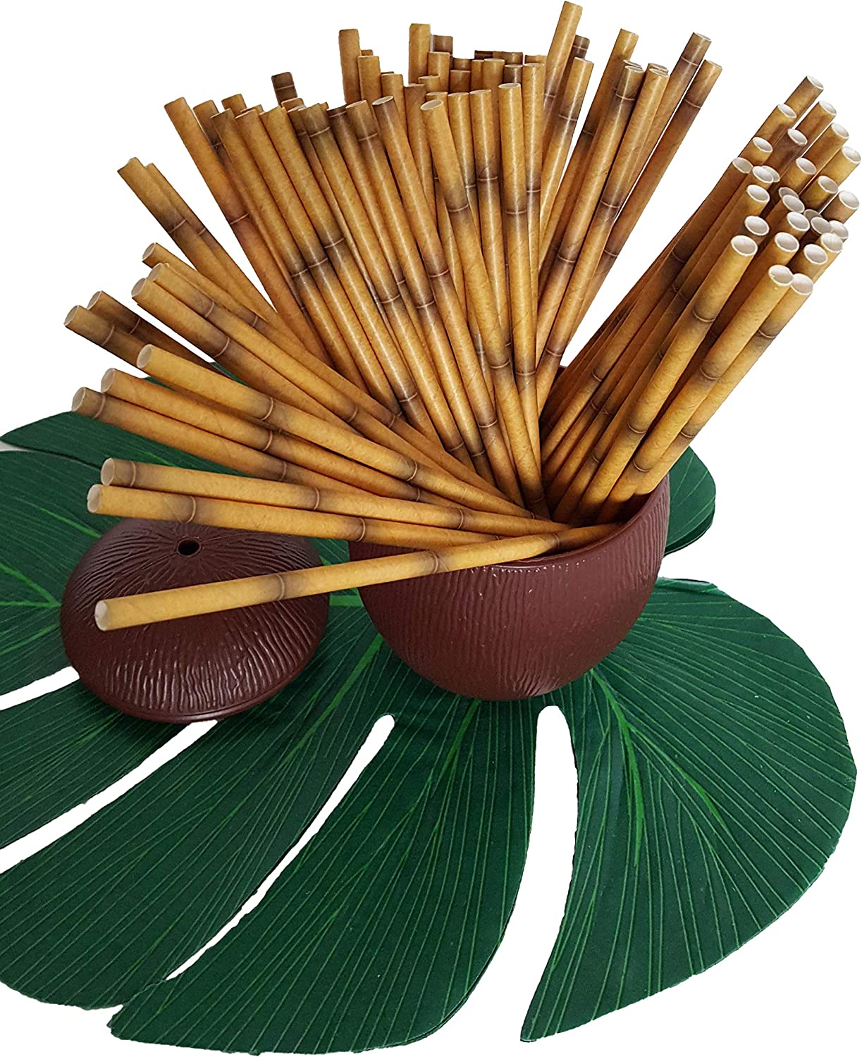 Yellow Bamboo Organic Drinking Paper Straws 100ct.