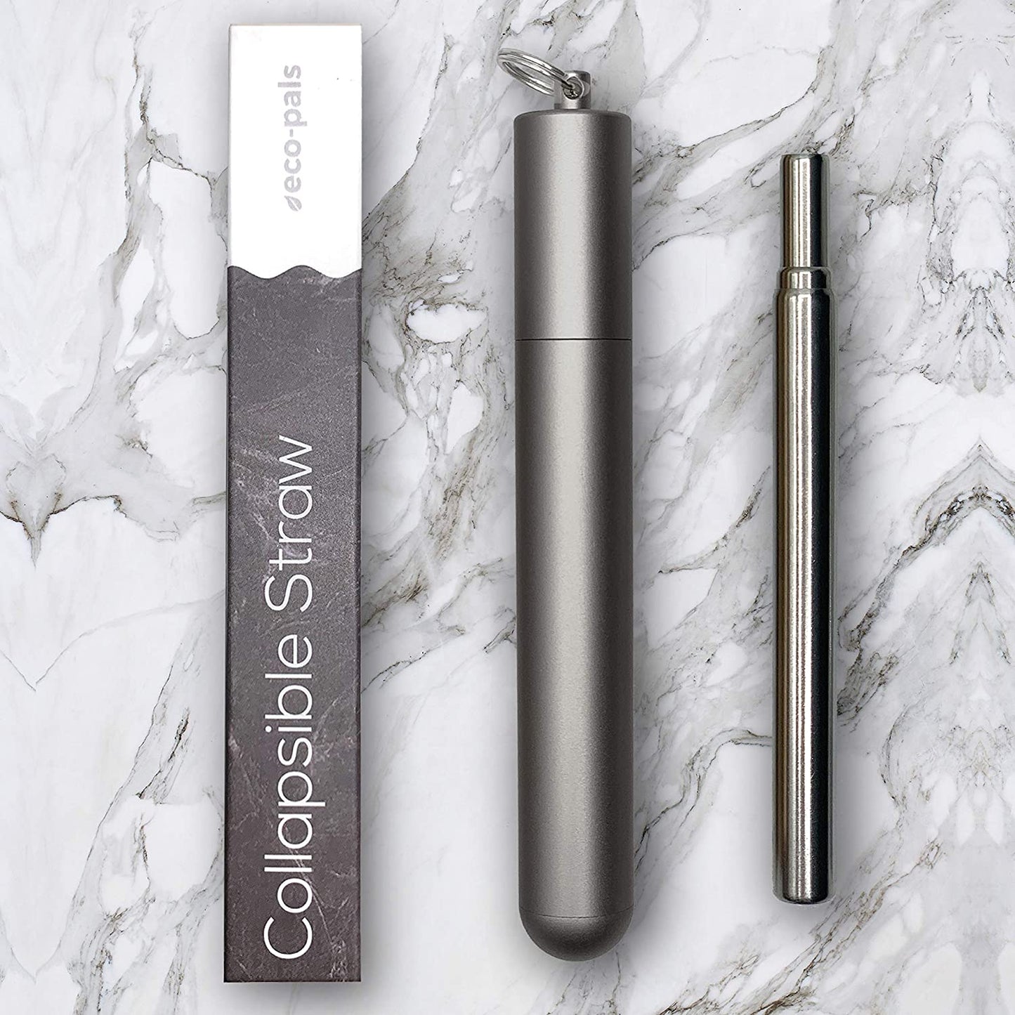 Reusable Foldable Straw w/ Soft Silicone Mouthpiece